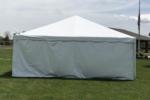 20'Wx30'Lx12'H white frame tent canopy